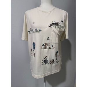 Bon Worth cat print tee shirt s